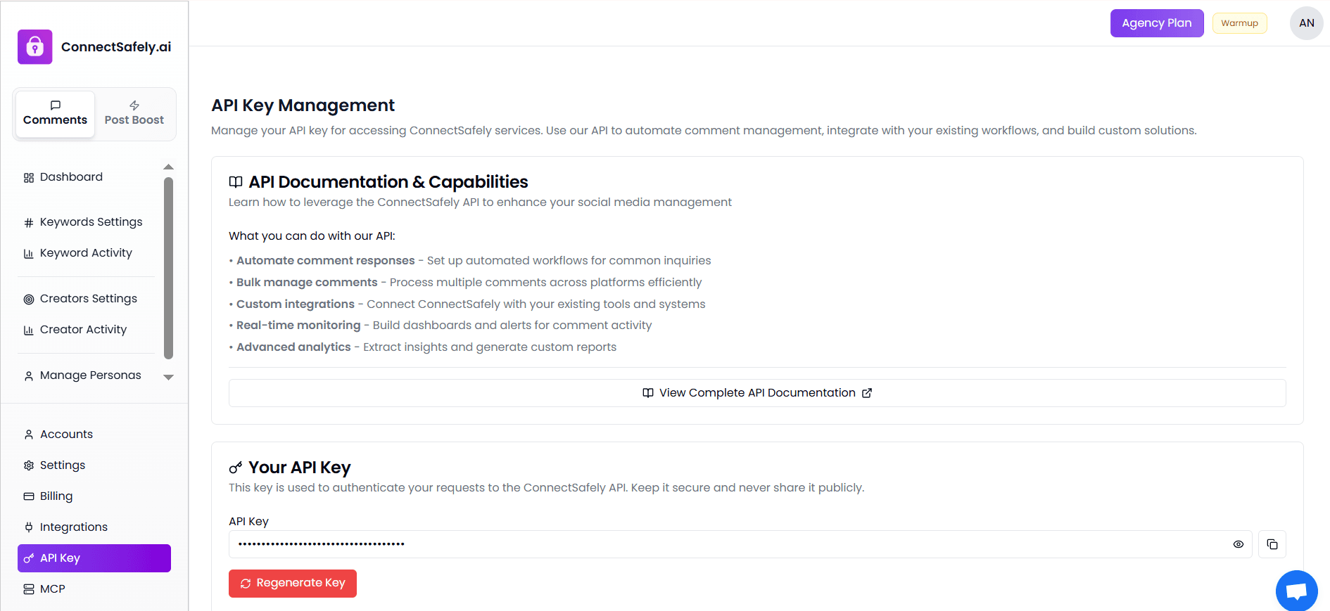 ConnectSafely API Integration