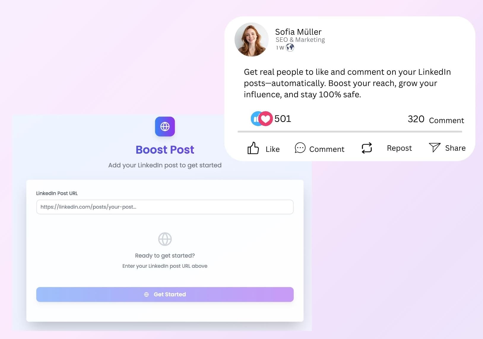 Boost your posts with real engagement
