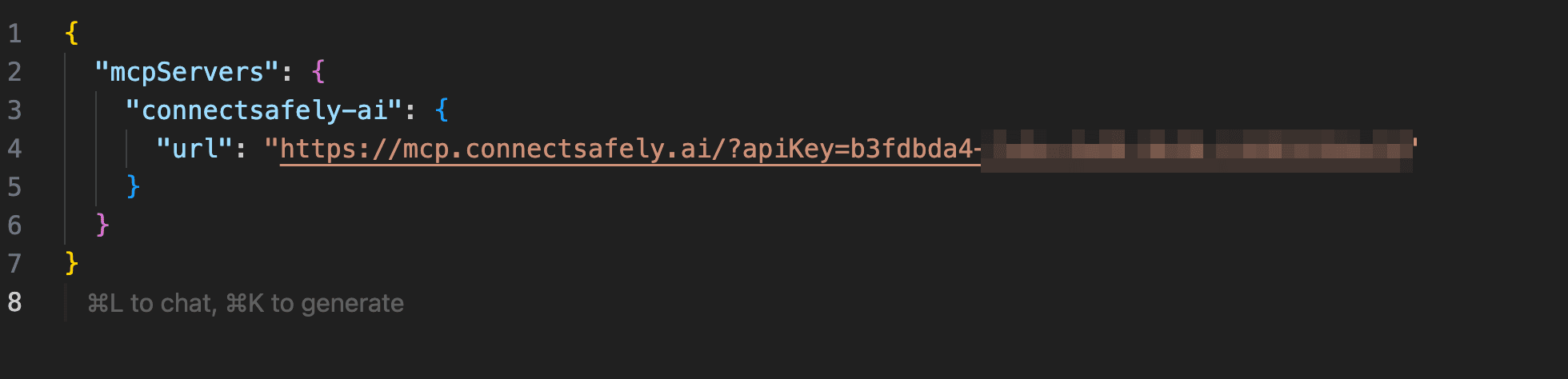 Cursor MCP Configuration - ConnectSafely Setup