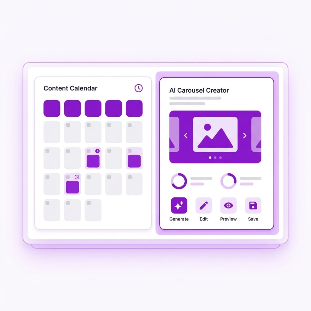 Post Scheduling & Content Engine UI
