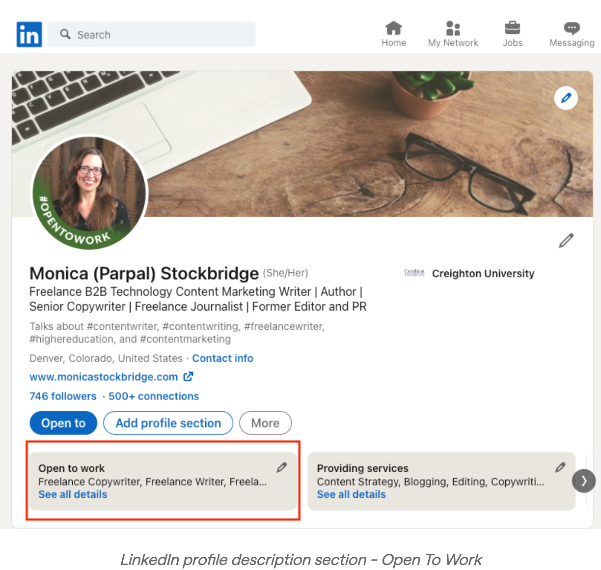How to Enable Open to Work