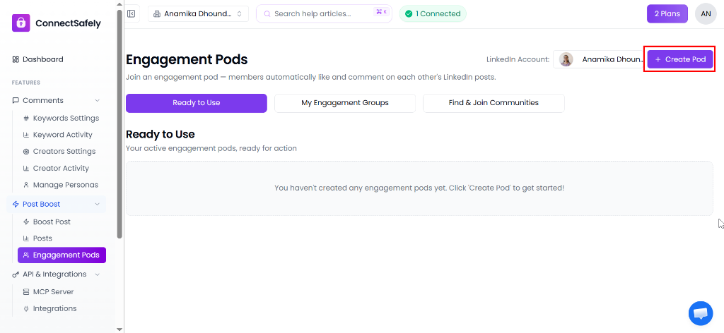 How to Use Engagement Pods | Help Center | ConnectSafely